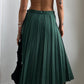 50S ST MICHEAL PLEATED GREEN SKIRT