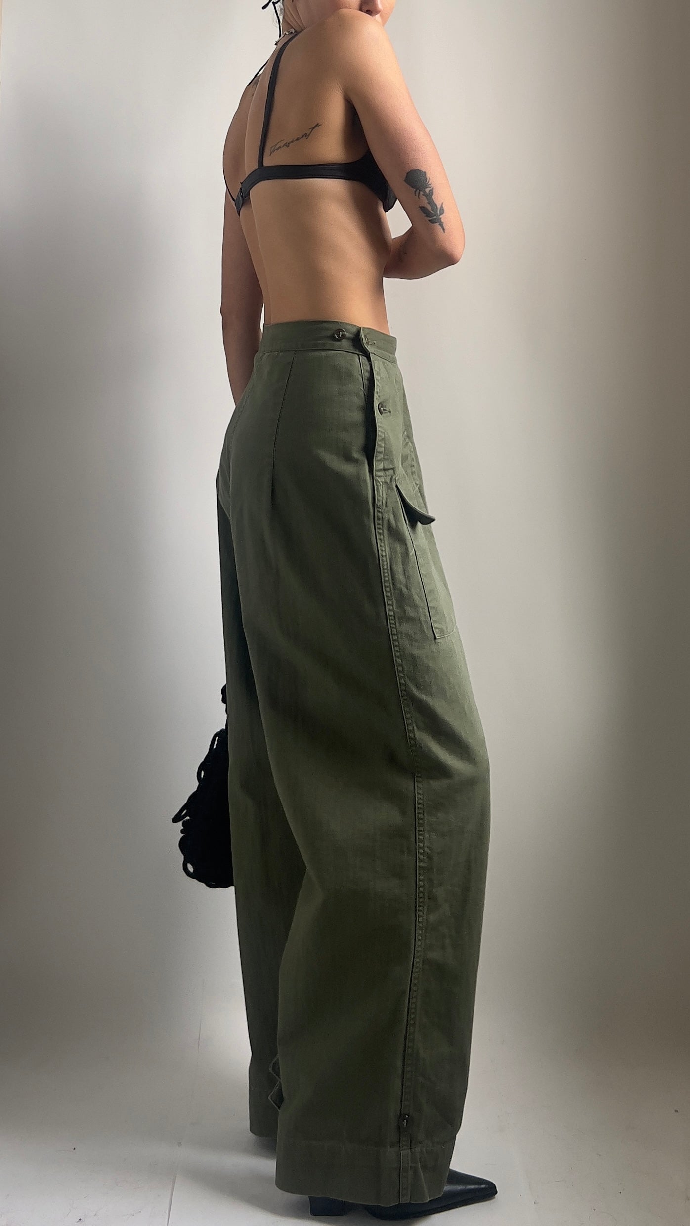 40S TWILL US MILITARY TROUSERS / UK 6-8