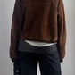 RARE 60S SUEDE BOMBER JACKET / UK 8-12