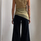 70S BLACK VELVET FLARES / UK 4-6