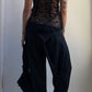 90S DESIGNER LACE TOP WITH SHEER BACK / UK 6-8