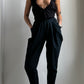 80S HIGH WAISTED PLEATED TROUSERS WITH ZIPS