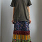 EARLY 2000S COMME DES GARÇONS PATCHWORK SKIRT / UK 8-10