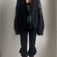 80S SHAGGY MOHAIR CARDIGAN / UK 8-12