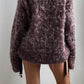 80S OVERSIZED TWO TONE FLUFFY JUMPER