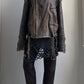 80S OVERSIZED DISTRESSED LEATHER JACKET / UK 10-16