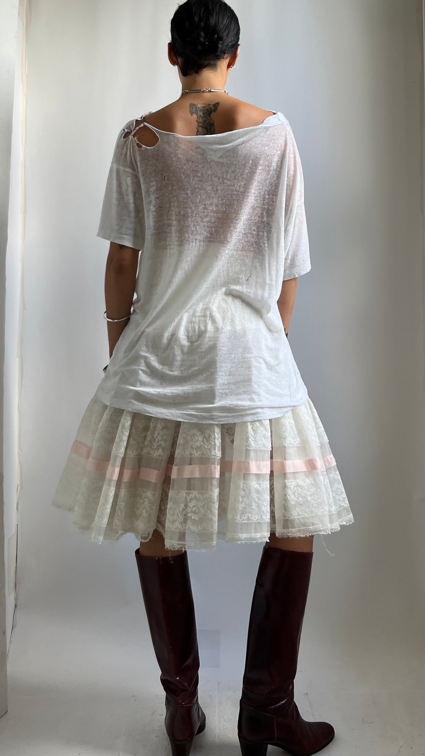 50S TULLE SKIRT WITH RIBBON