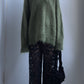 70S OVERSIZED OLIVE MOHAIR JUMPER / UK 10-14