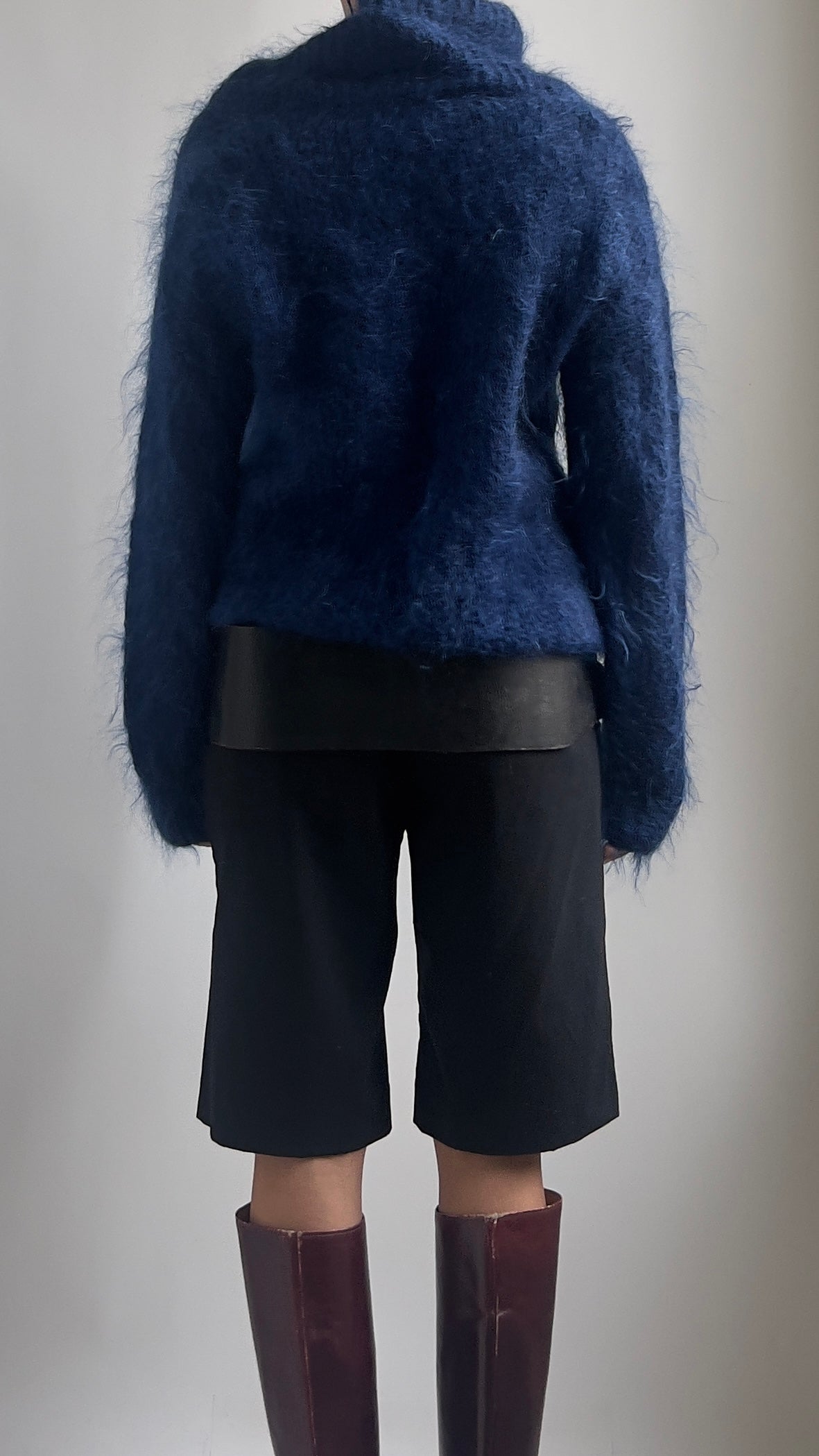 80S COBALT BLUE MOHAIR JUMPER / UK 6-10