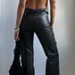 ULTRA RARE 70S LEATHER FLARES