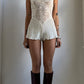 60S PLEATED LACE PLAYSUIT
