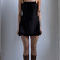 RARE EARLY 90S BLUMARINE BLACK MINI DRESS / UK 8